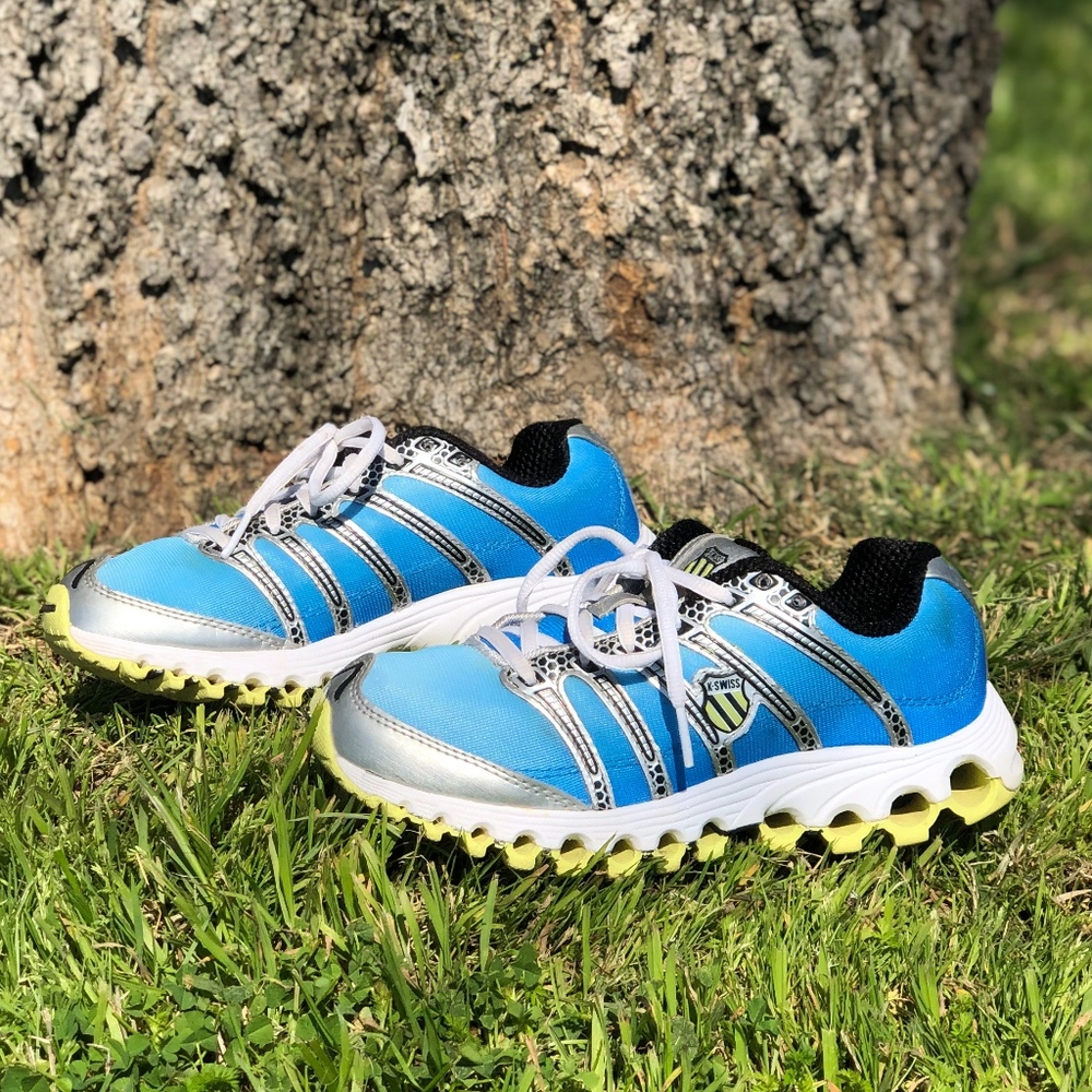 Blue K-Swiss Tube running shoes